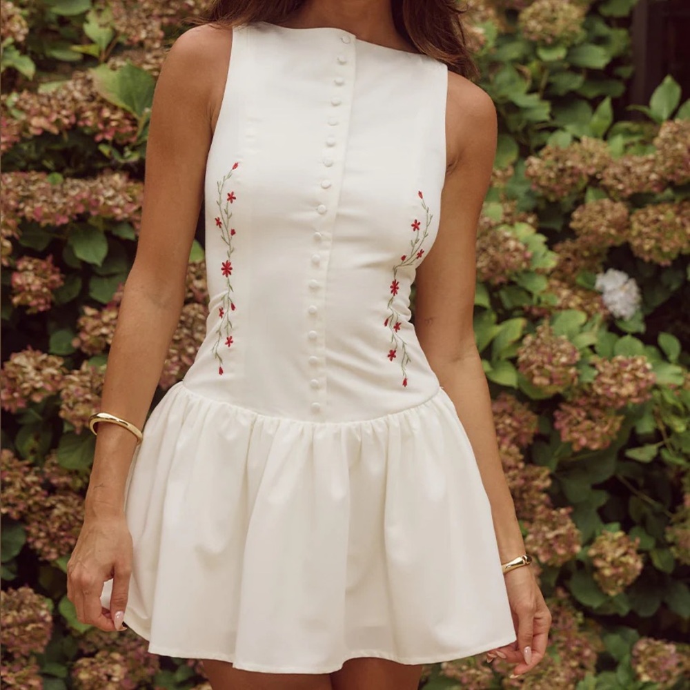 Runaway the Label white mini dress